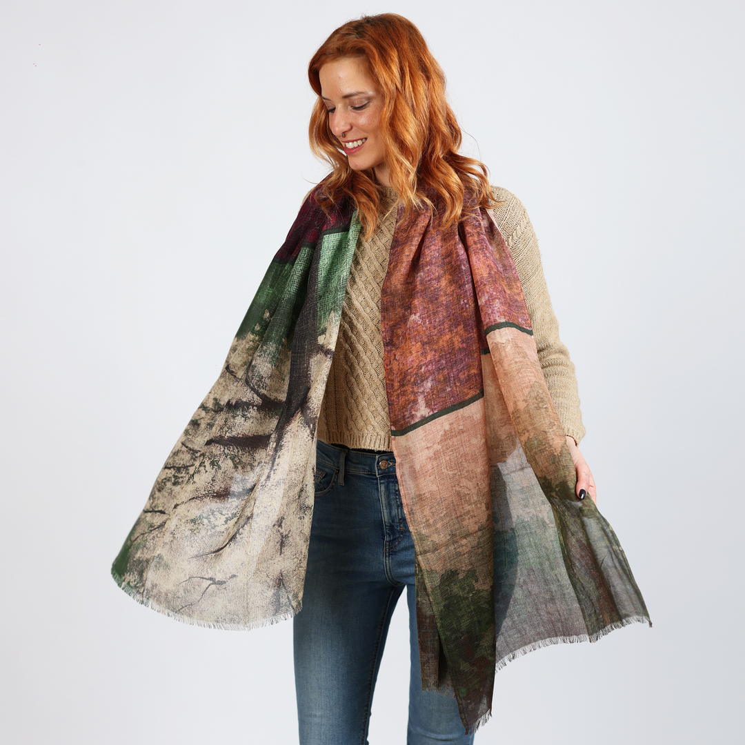 Albero - sciarpa di lana