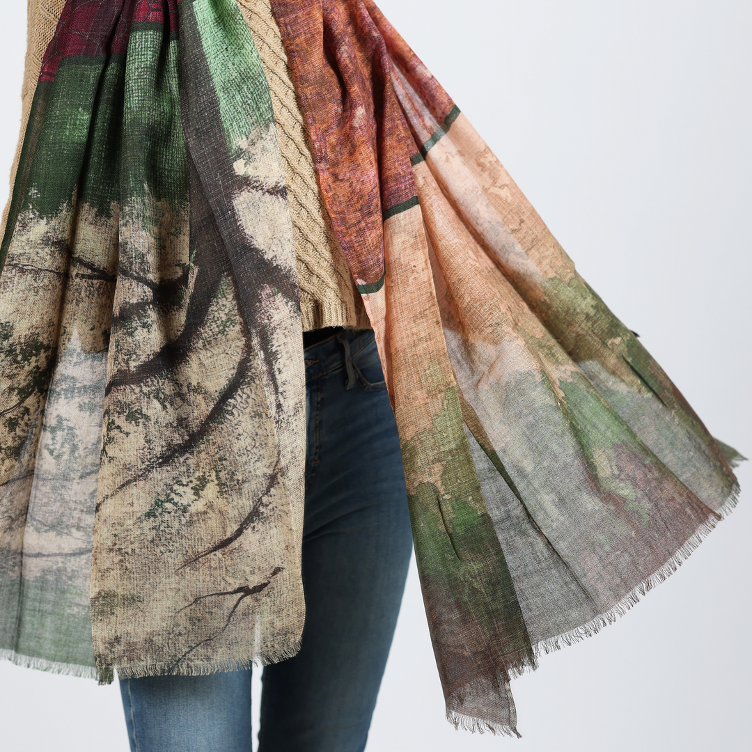 Albero - sciarpa di lana