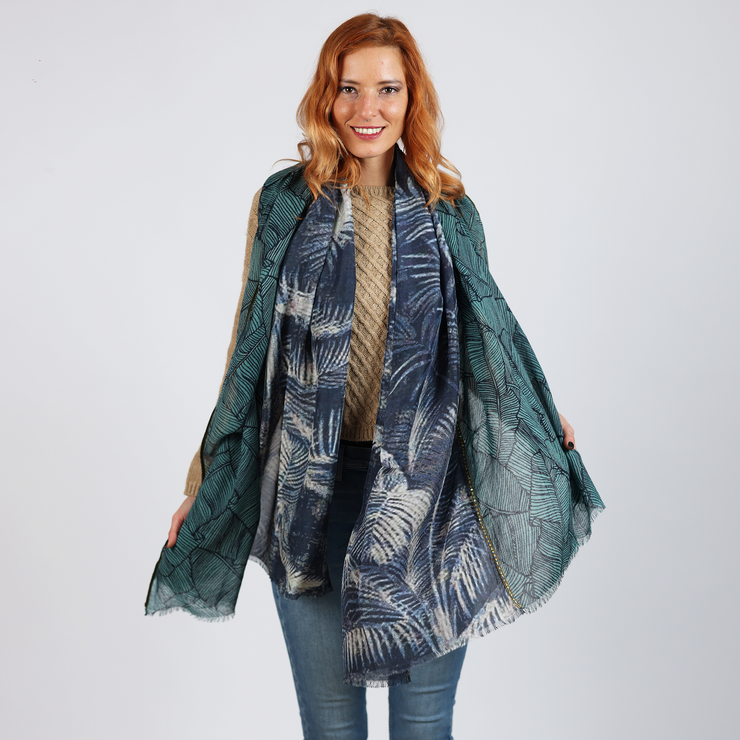 Banano - wool and silk scarf