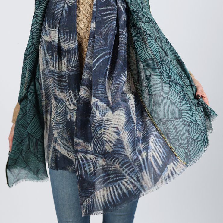Banano - wool and silk scarf