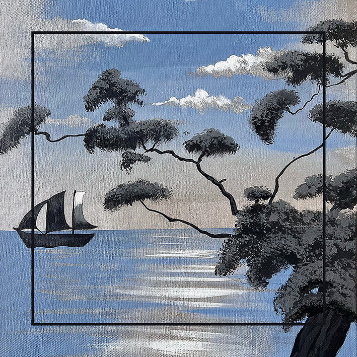 Boat - foulard in seta