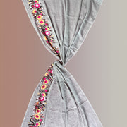 Bohemia - embroidered wool scarf