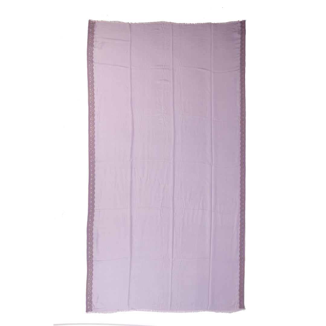 Chantilly - sciarpa unita con bande ricamate