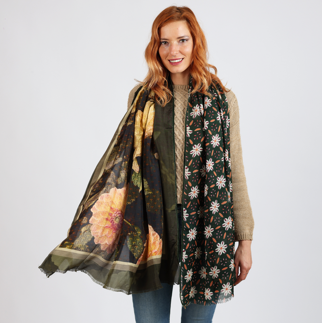 Dalia - sciarpa di lana e seta