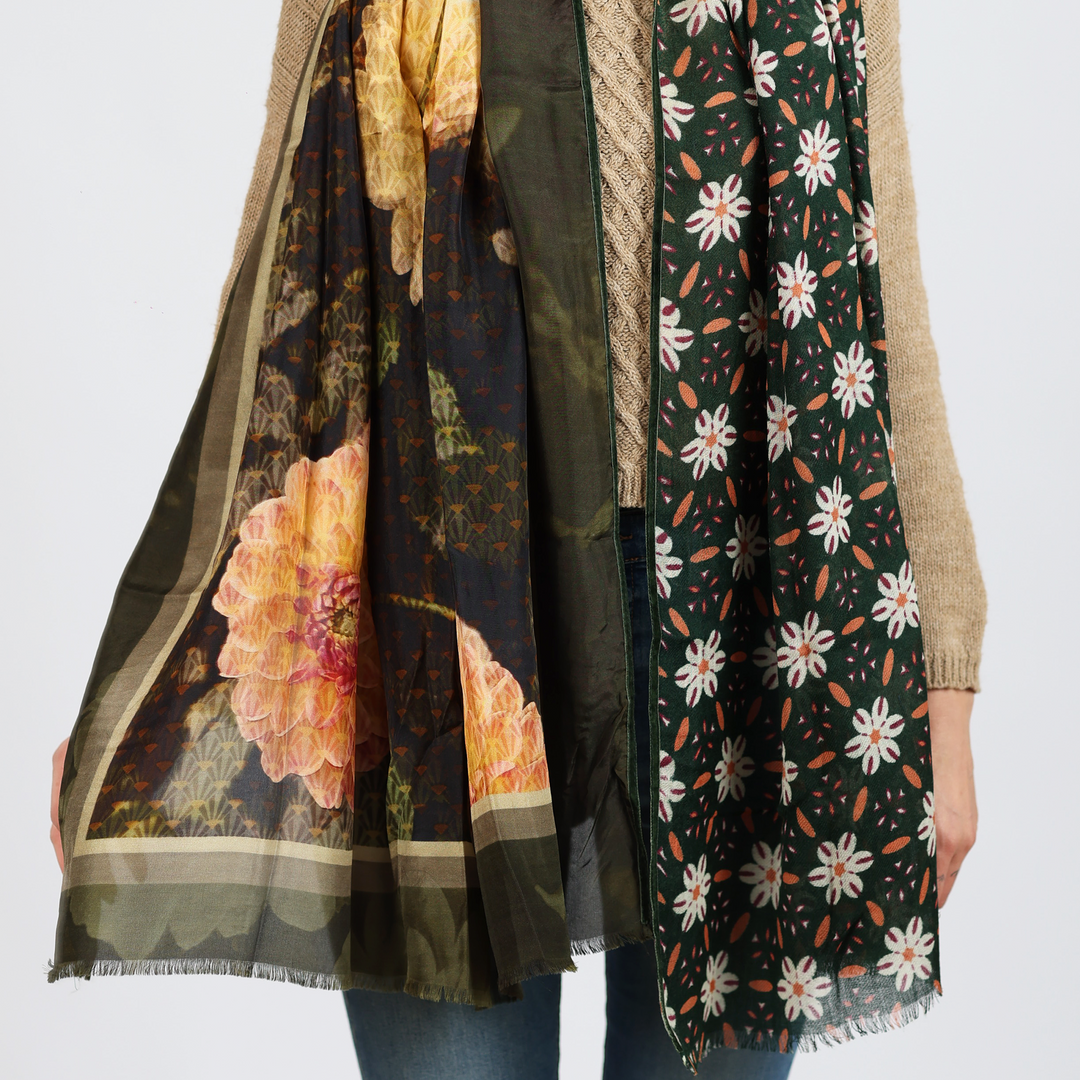 Dalia - sciarpa di lana e seta