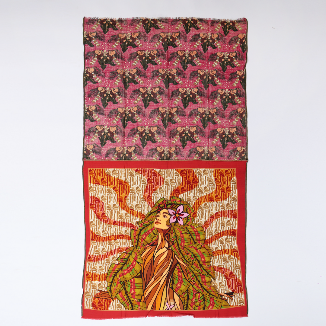 Demetra - sciarpa di lana e viscosa