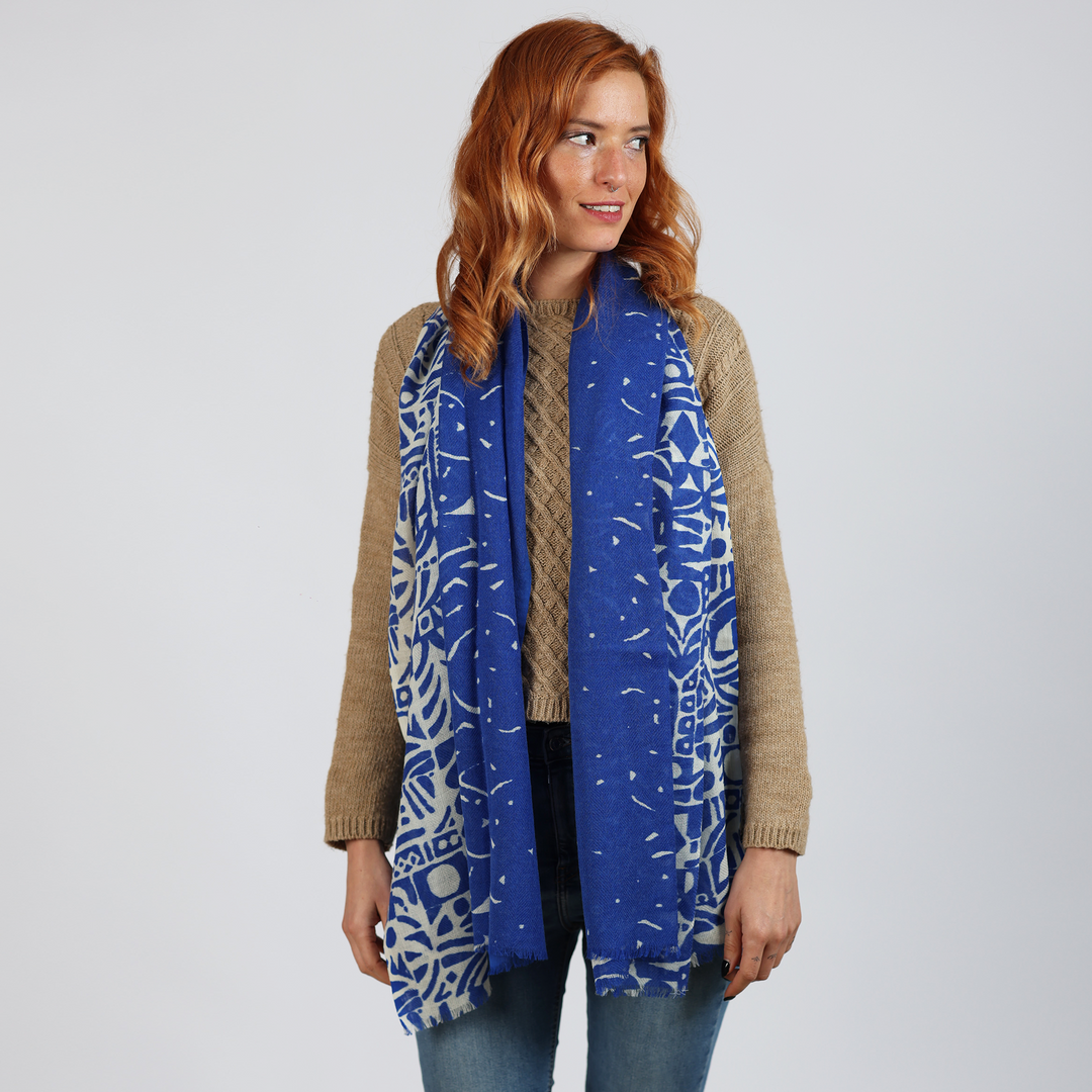 Geo - sciarpa di lana unisex