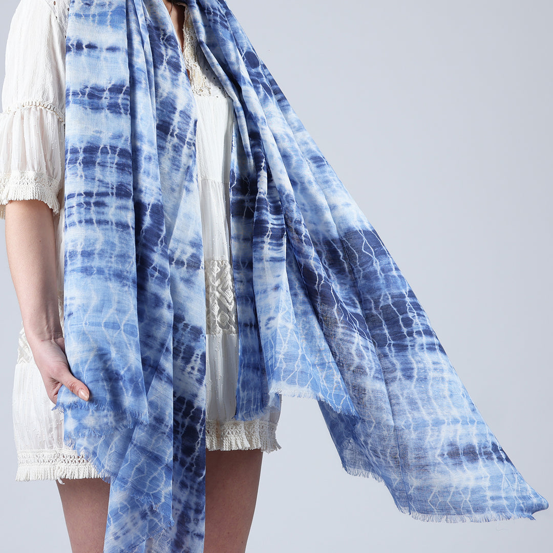 Macchie - sciarpa in lino/cotone/modal