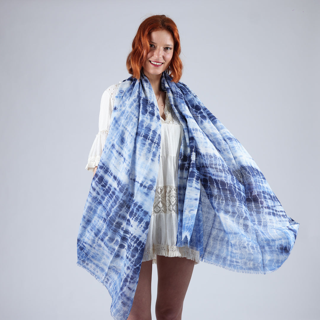 Macchie - sciarpa in lino/cotone/modal