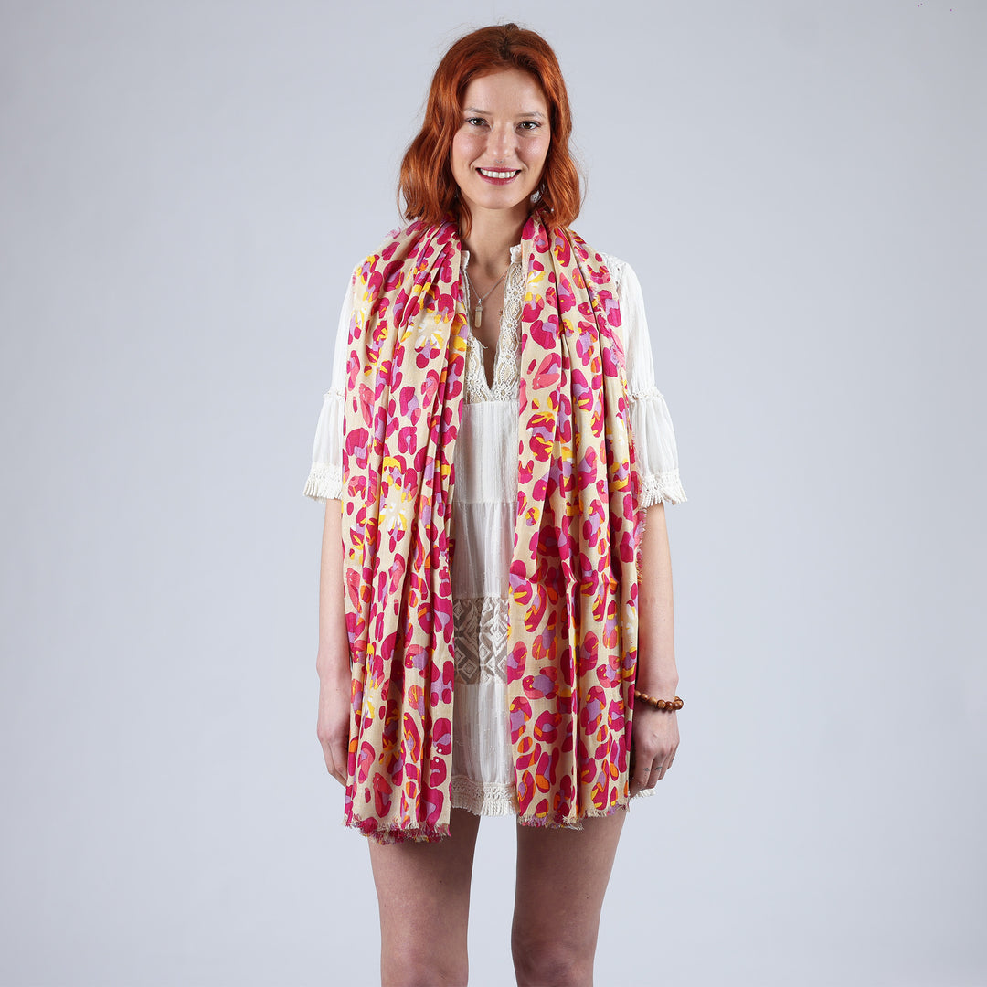 Animalier - sciarpa in modal/viscosa