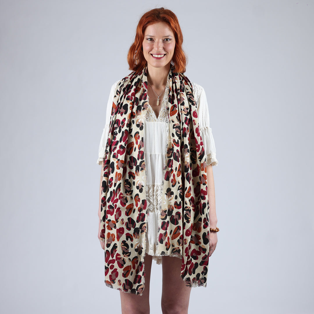 Animalier - sciarpa in modal/viscosa