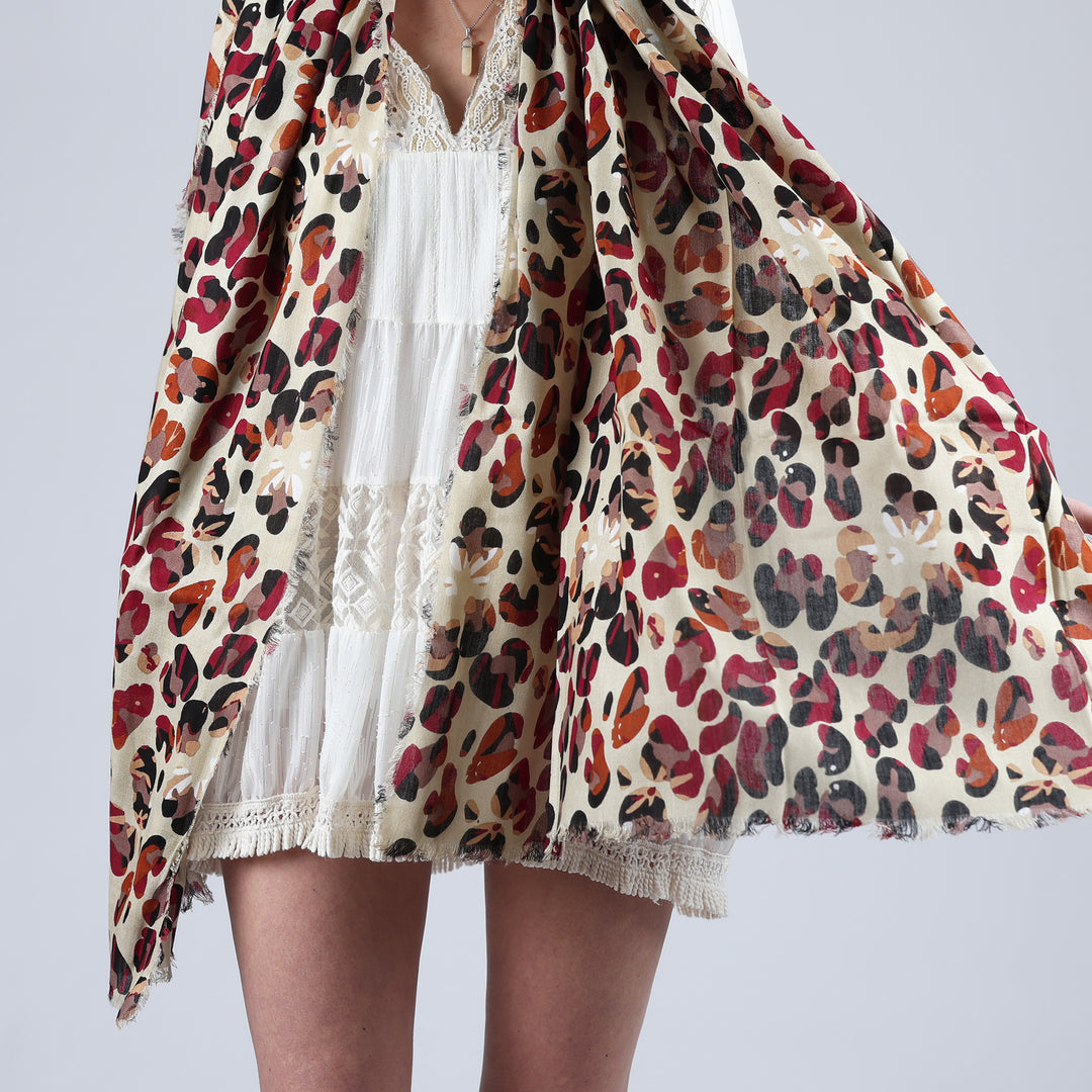 Animalier - sciarpa in modal/viscosa