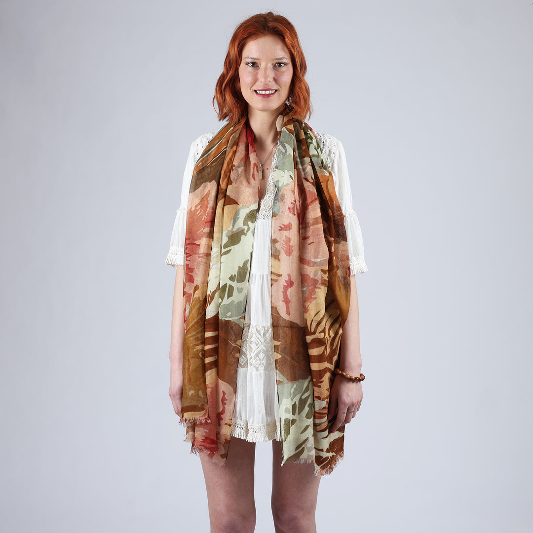 Tattoo - sciarpa in cotone/modal
