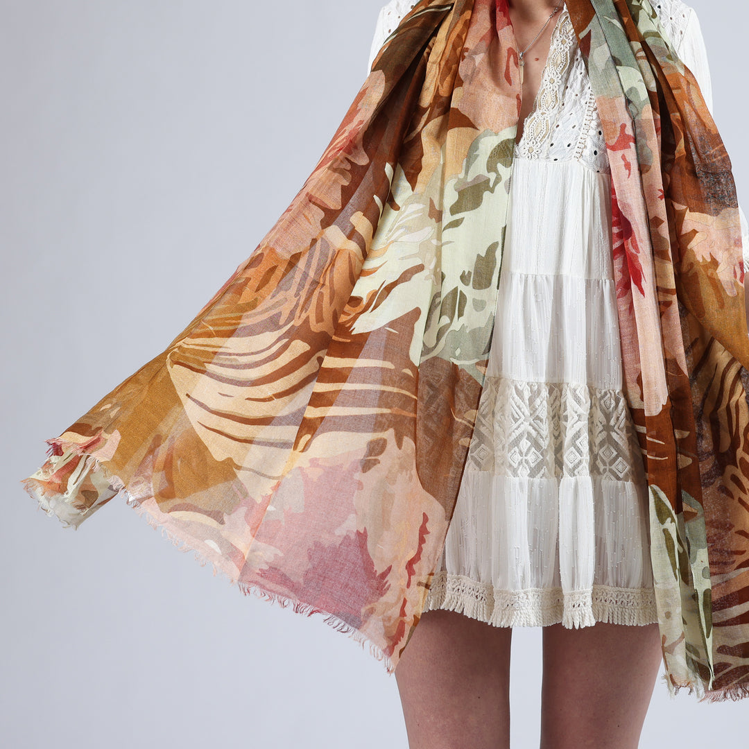 Tattoo - sciarpa in cotone/modal