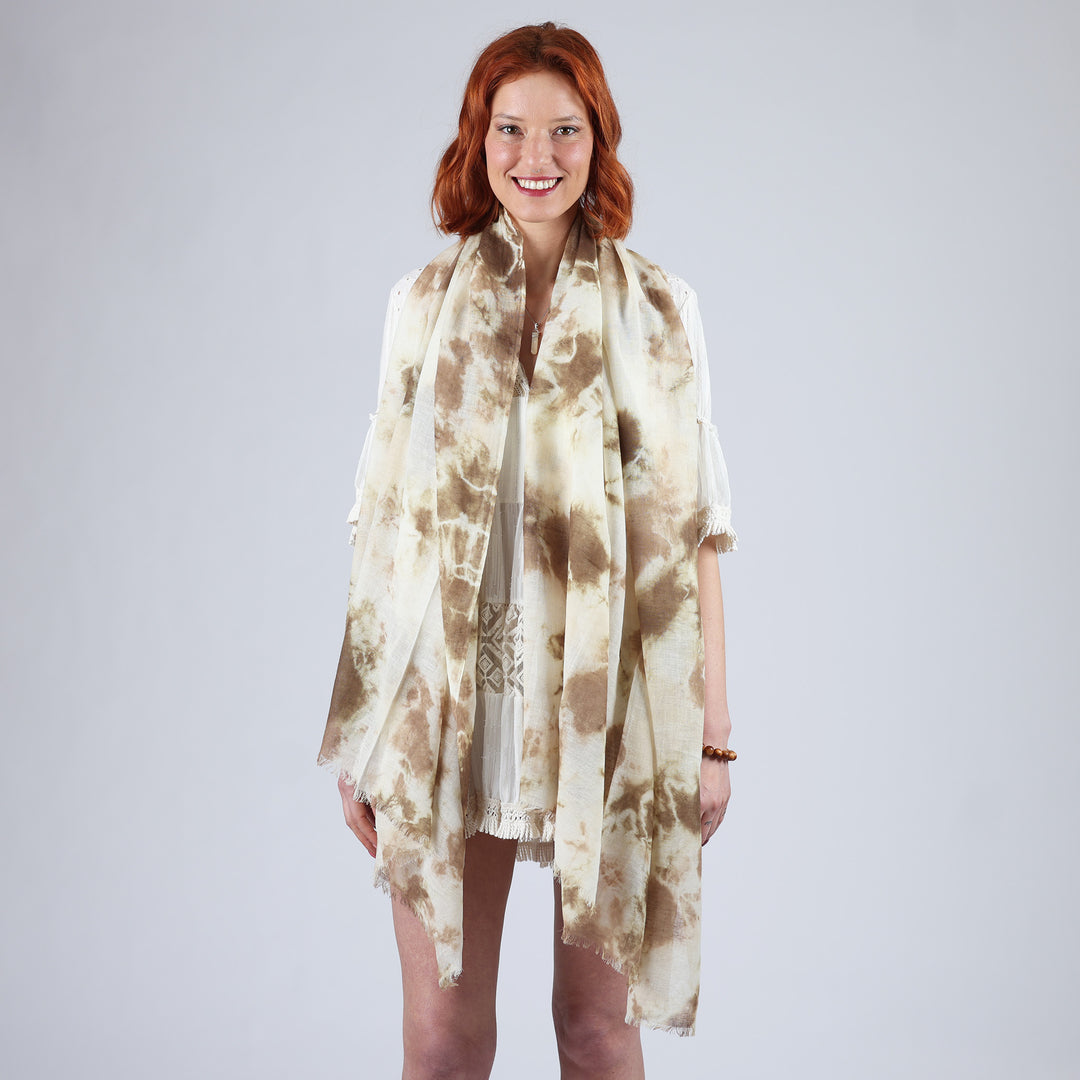 Marmo - sciarpa in lino/cotone/modal