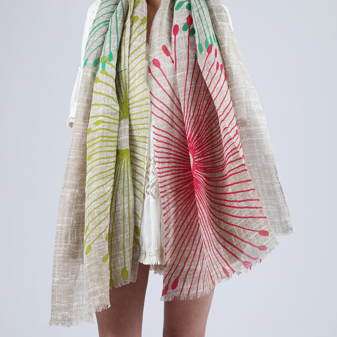 Soffi - sciarpa in cotone/lino