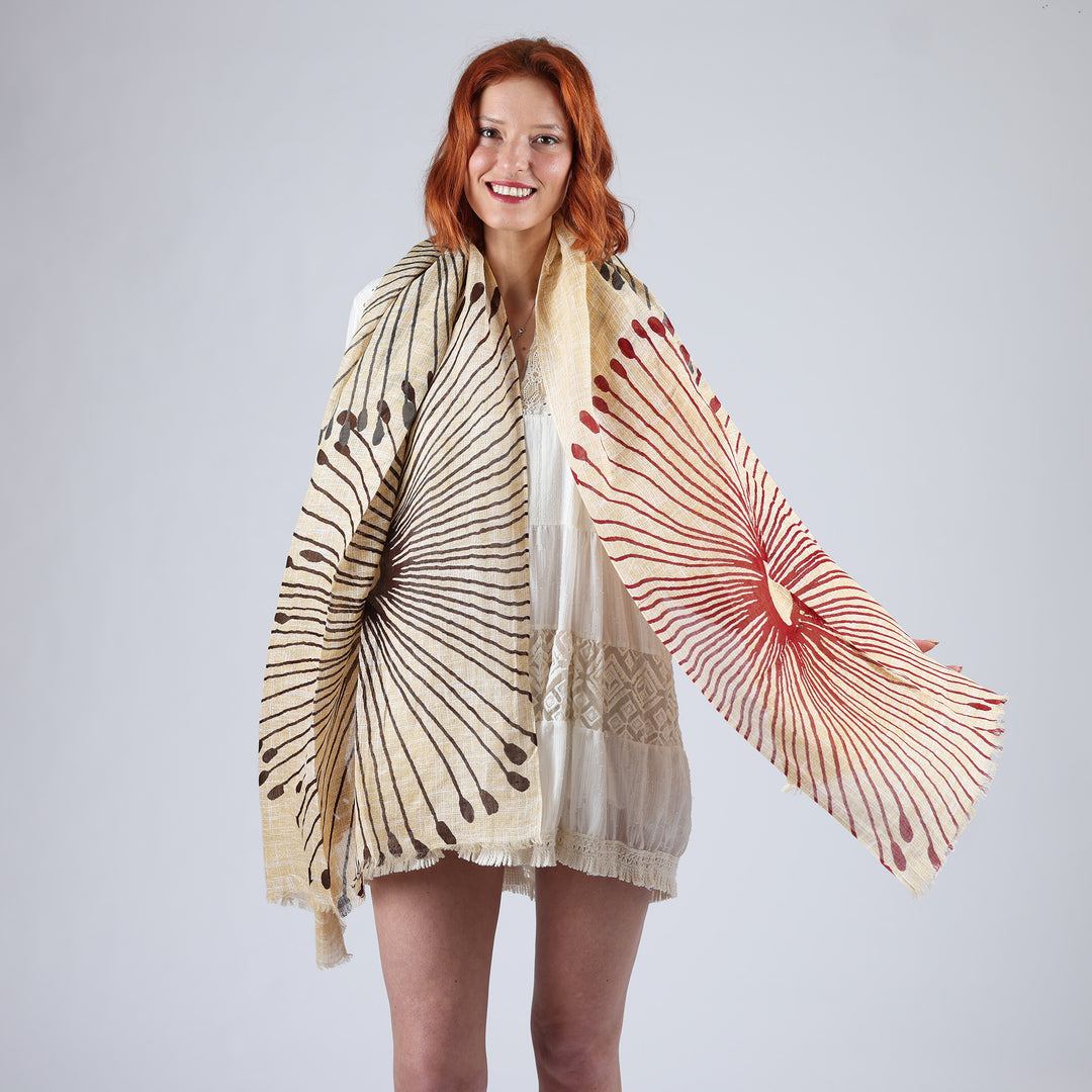 Soffi - sciarpa in cotone/lino