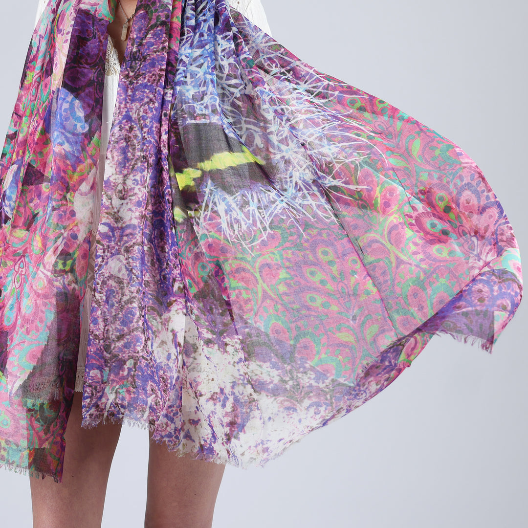 Farfallario - sciarpa in cotone/modal