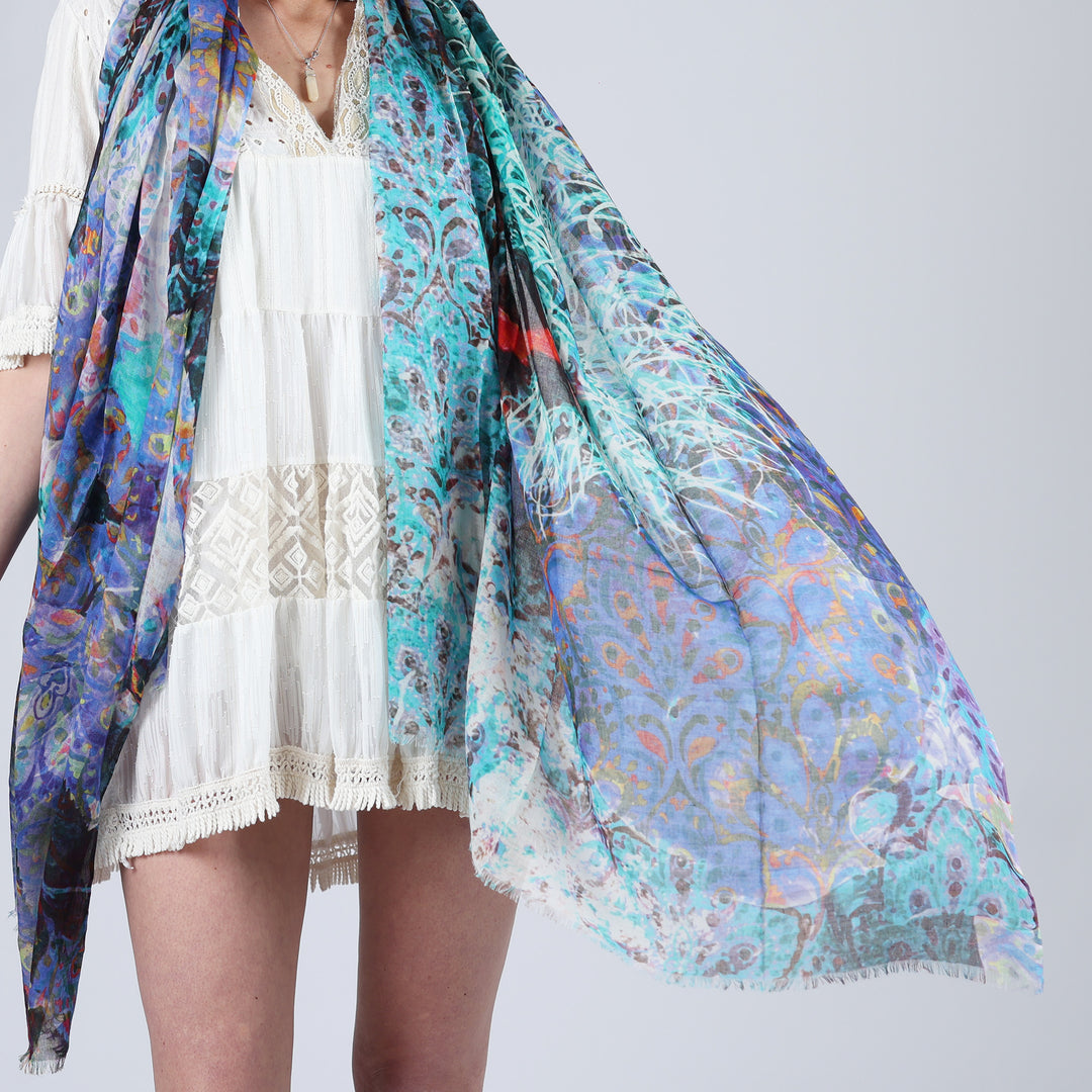 Farfallario - sciarpa in cotone/modal