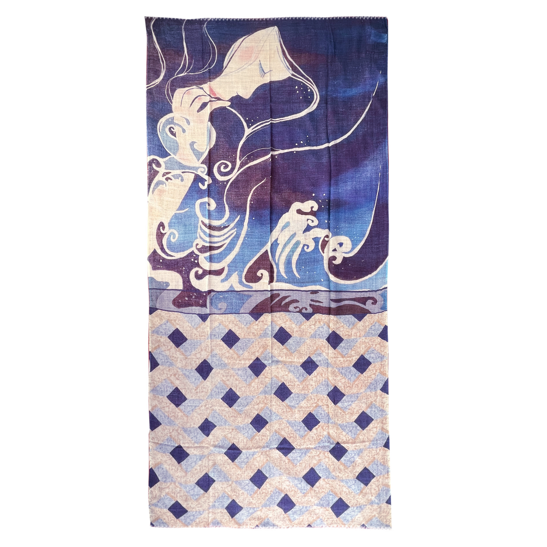 Mermaid - sciarpa di lana
