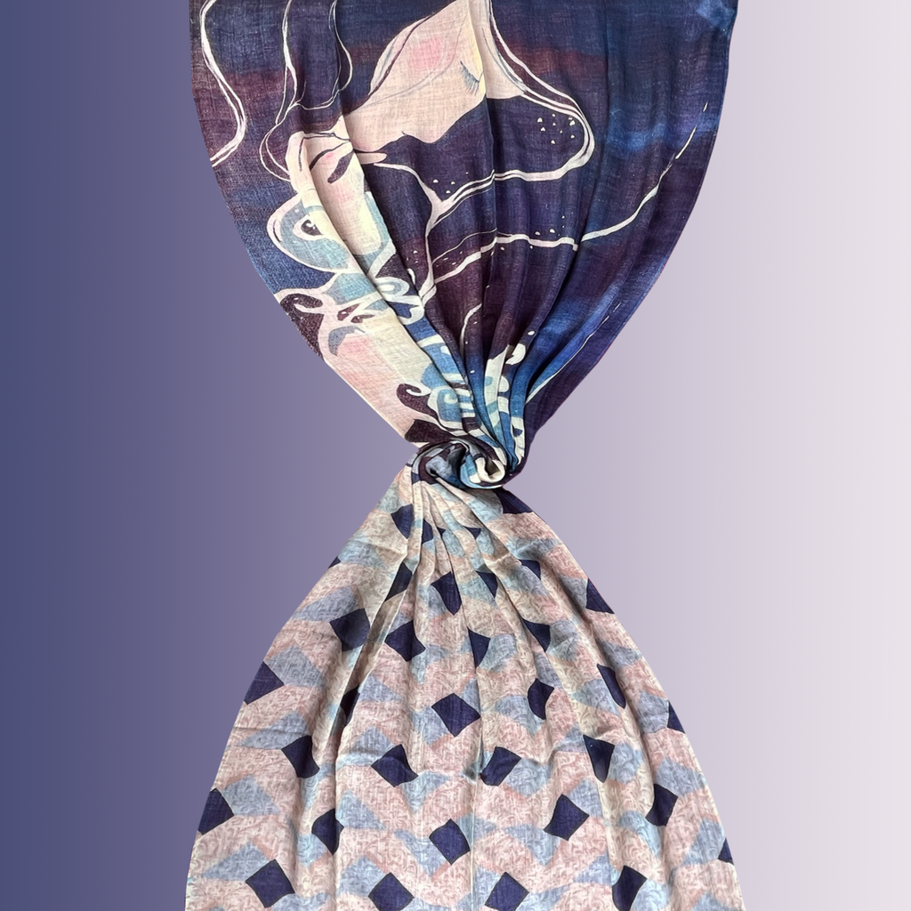 Mermaid woolen scarf