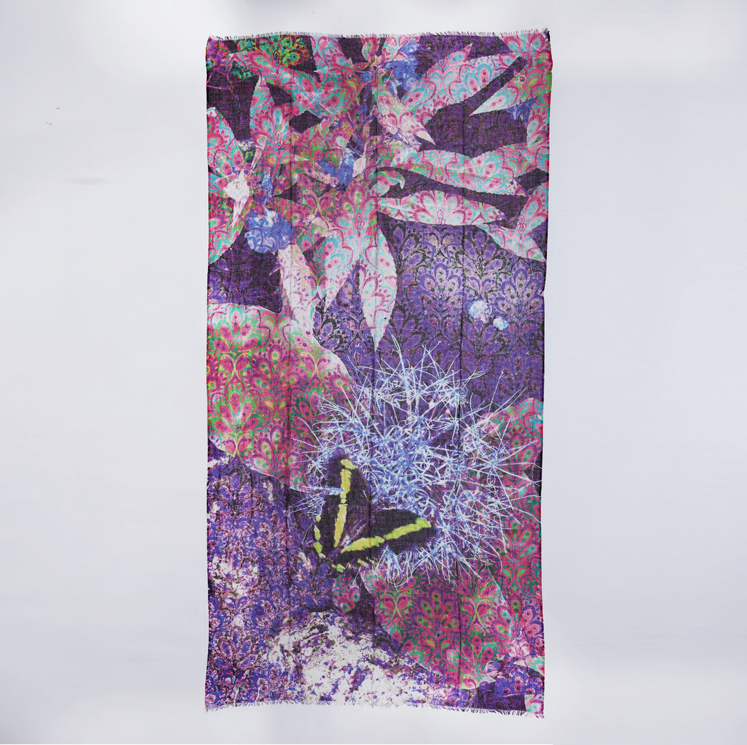 Farfallario - sciarpa in cotone/modal