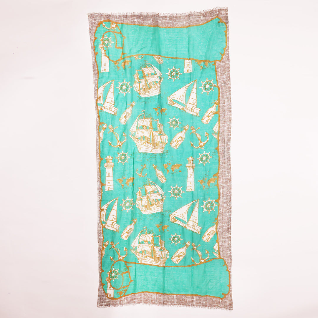 Pergamena - sciarpa in cotone/lino