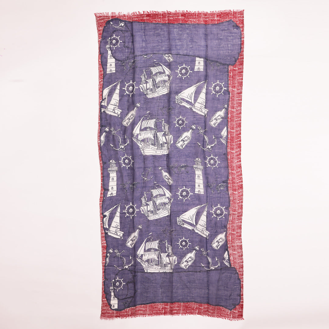 Pergamena - sciarpa in cotone/lino