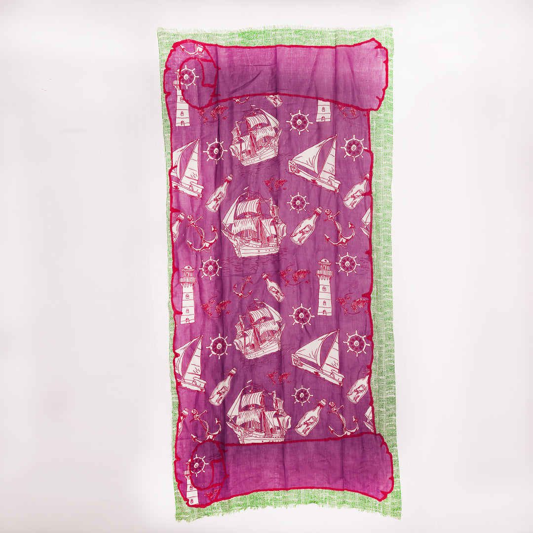 Pergamena - sciarpa in cotone/lino