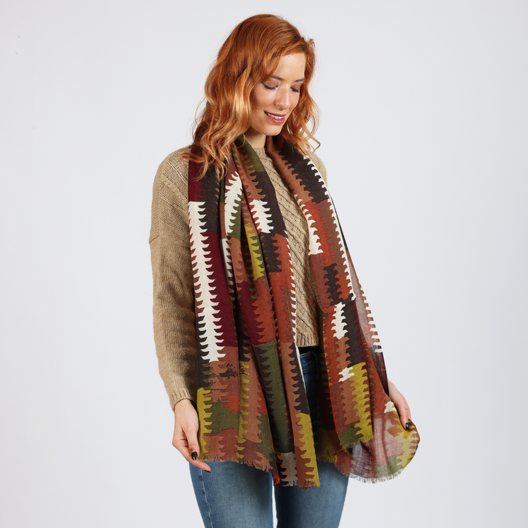 Kilim - sciarpa di lana unisex