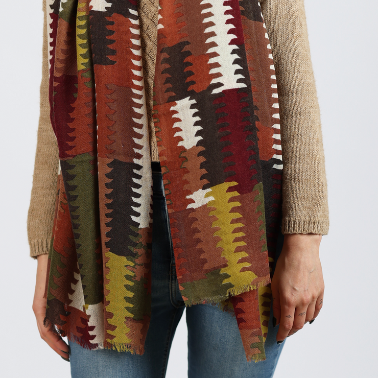 Kilim - sciarpa di lana unisex