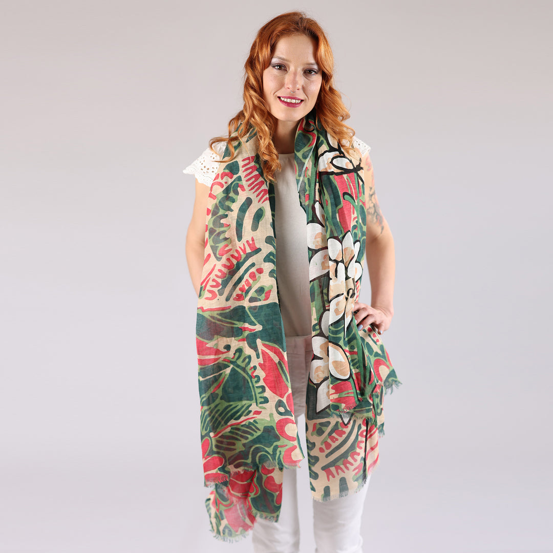 Ninfee - cotton/linen scarf