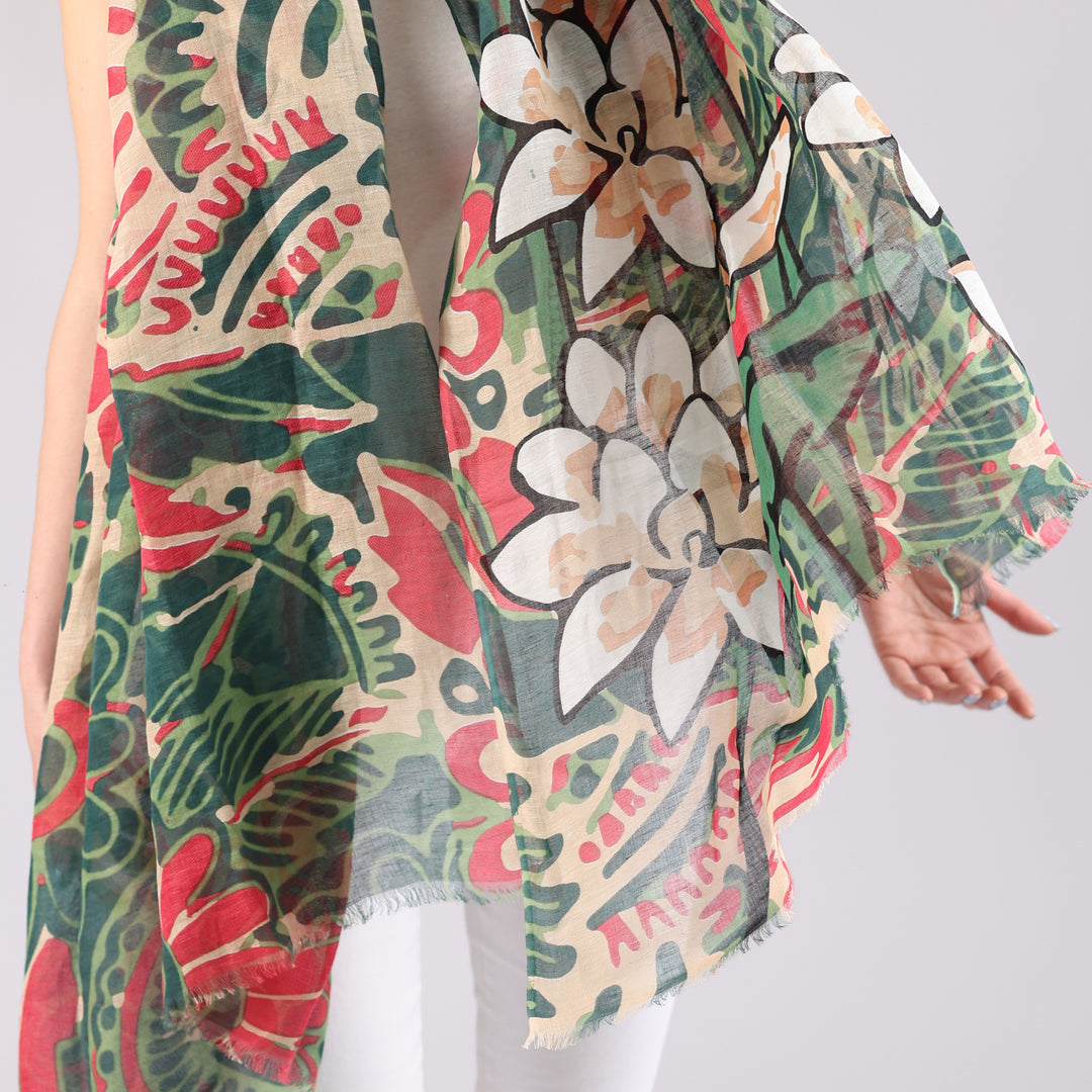 Ninfee - cotton/linen scarf