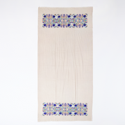 Otomi - embroidered viscose/wool scarf