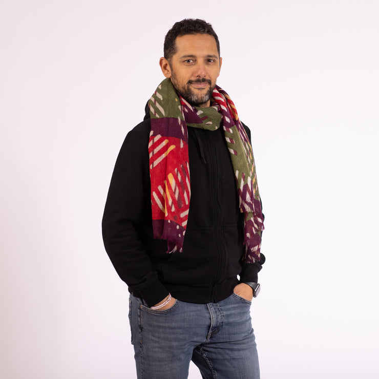 Triangle - unisex wool scarf