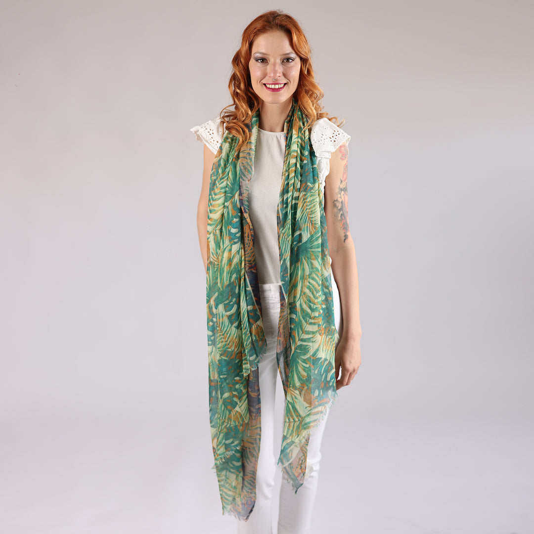 Tropicalia - cotton/silk scarf
