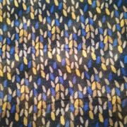 Jodie - Wool and silk scarf with velvet  ribbons