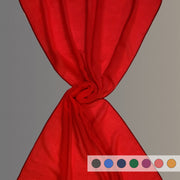 Indovinare - plain scarf with velvet ribbons