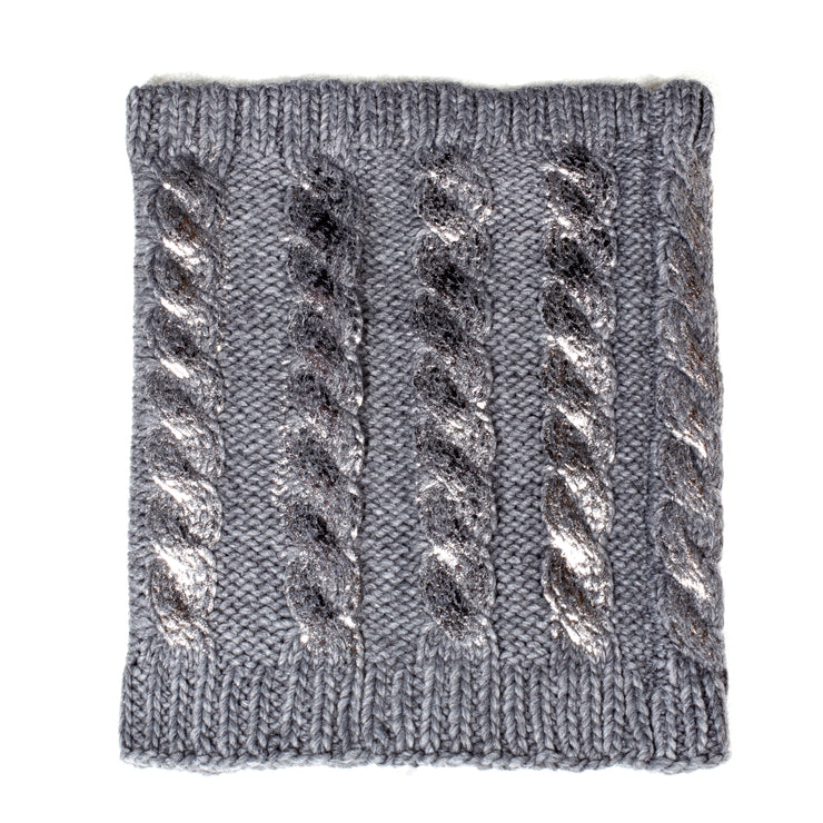 Scaldare - metallic knit neck warmer