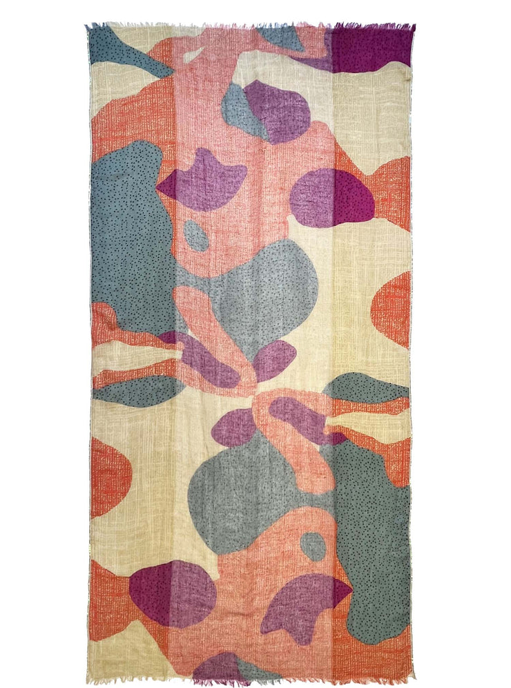 Camouflage - Cotton/linen scarf