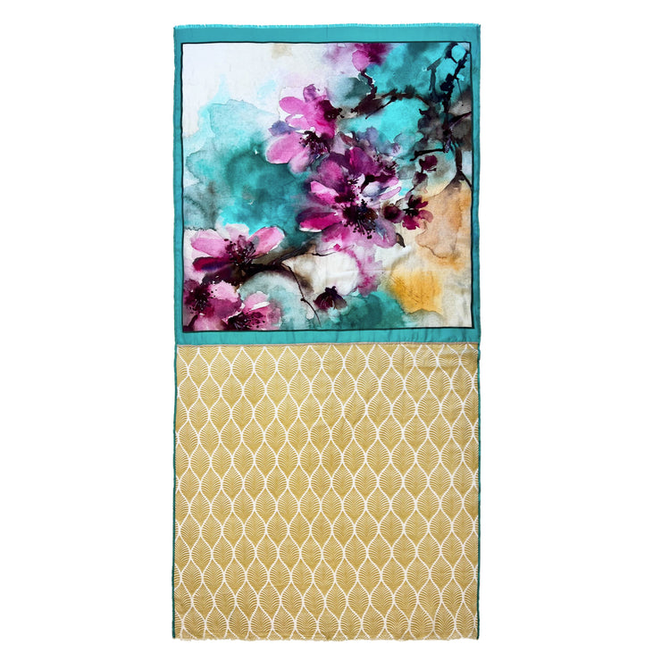 Cherry - Silk/cotton scarf