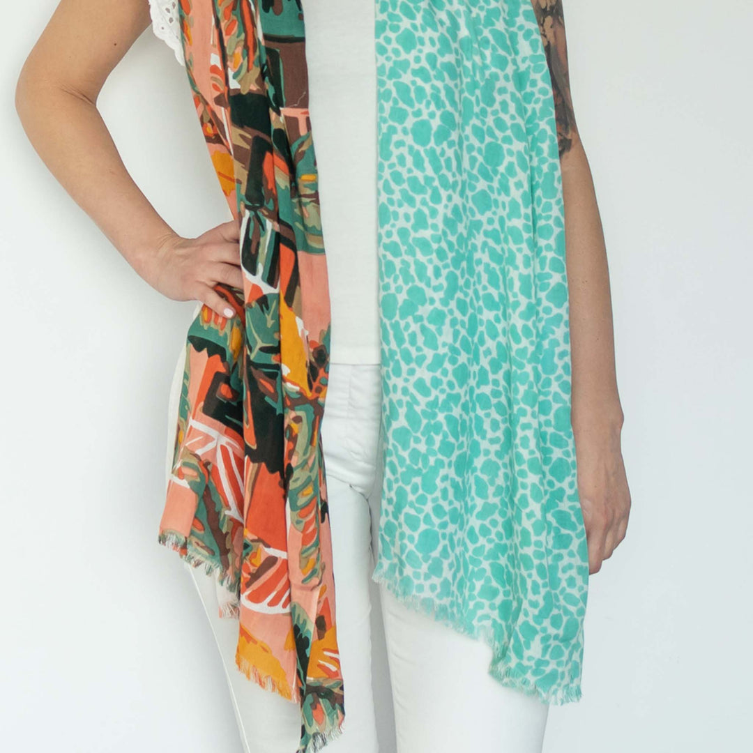 Case - Sciarpa in twill di cotone