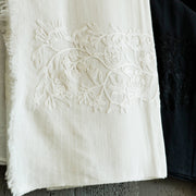 Dubai - Embroidered cotton / modal scarf