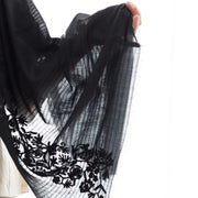 Dubai - Embroidered cotton / modal scarf
