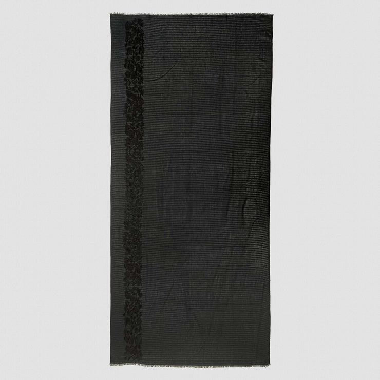 Dubai - Embroidered cotton / modal scarf