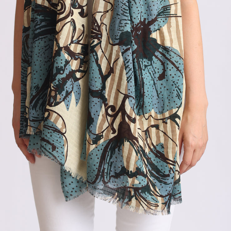 Flower - Cotton/modal scarf