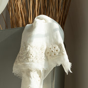 Gipsy - Plain scarf with embroidery