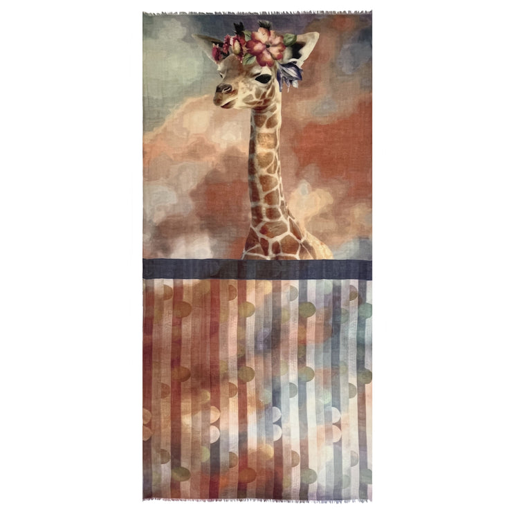 Giraffa - sciarpa di lana