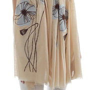 Londra - embroidered cotton / modal scarf