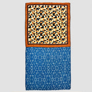 Madrid - silk / cotton scarf with grosgrain ribbons